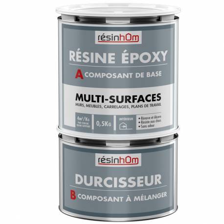 Peinture carrelage résine epoxy 0,5kg