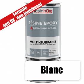 Résine epoxy Multi surfaces, Blanche,  Formule ANTI UV, Non jaunissant