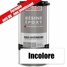 Résine époxy spécial sols intérieur incolore -Formule anti-UV-Non jaunissant