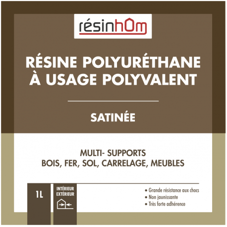 Résine polyuréthane à usages polyvalent   INCOLORE