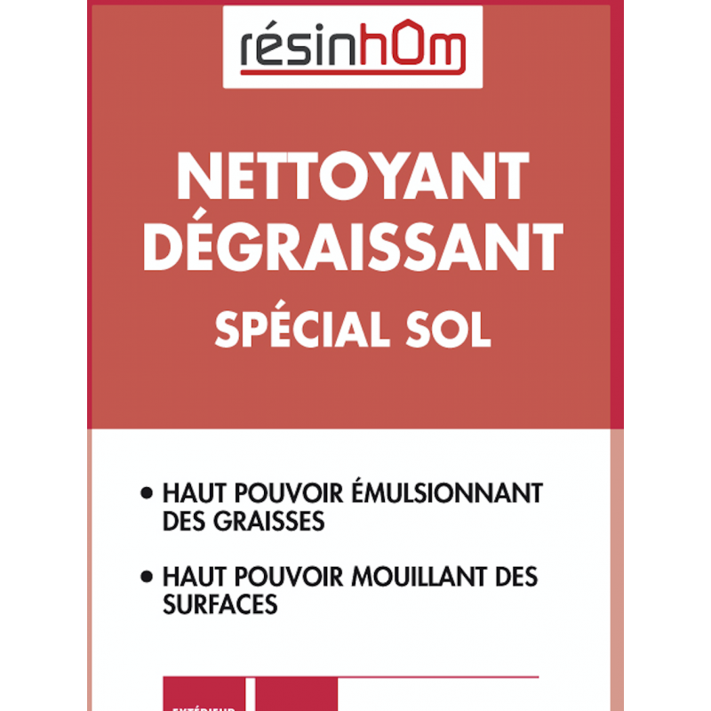 TECHOM NETTOYANT Dégraisssant Spécial sol 5 litres - RESINHOM