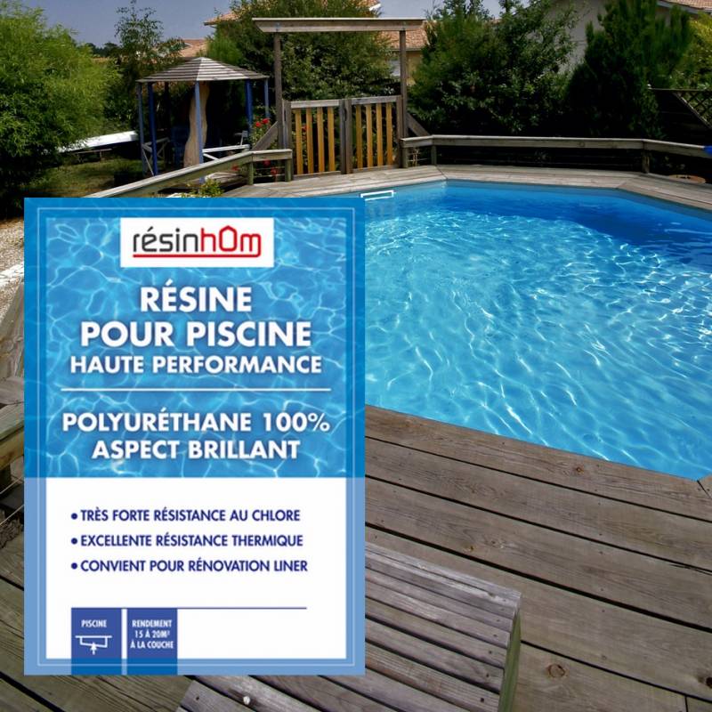 Kit d'étanchéité piscine : Produit plastique à appliquer pour etancheite de  piscine, bassin, mur, gris ou blanc