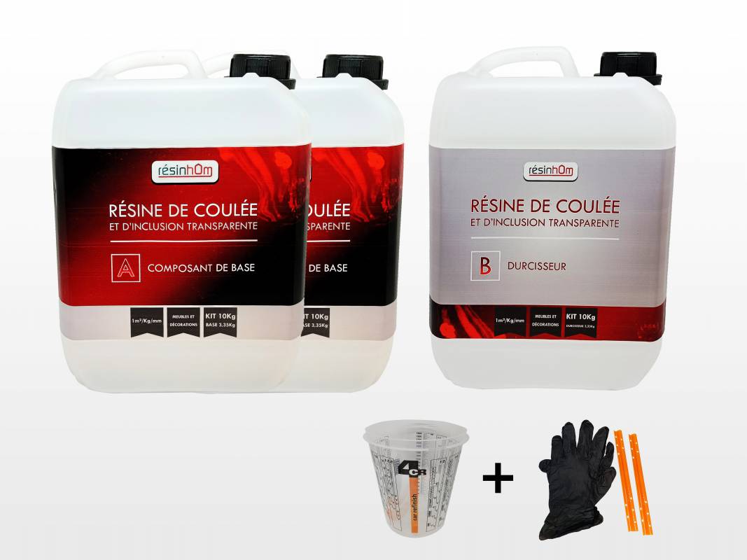 Résine polyester pour coulée et inclusion transparente 5 kg