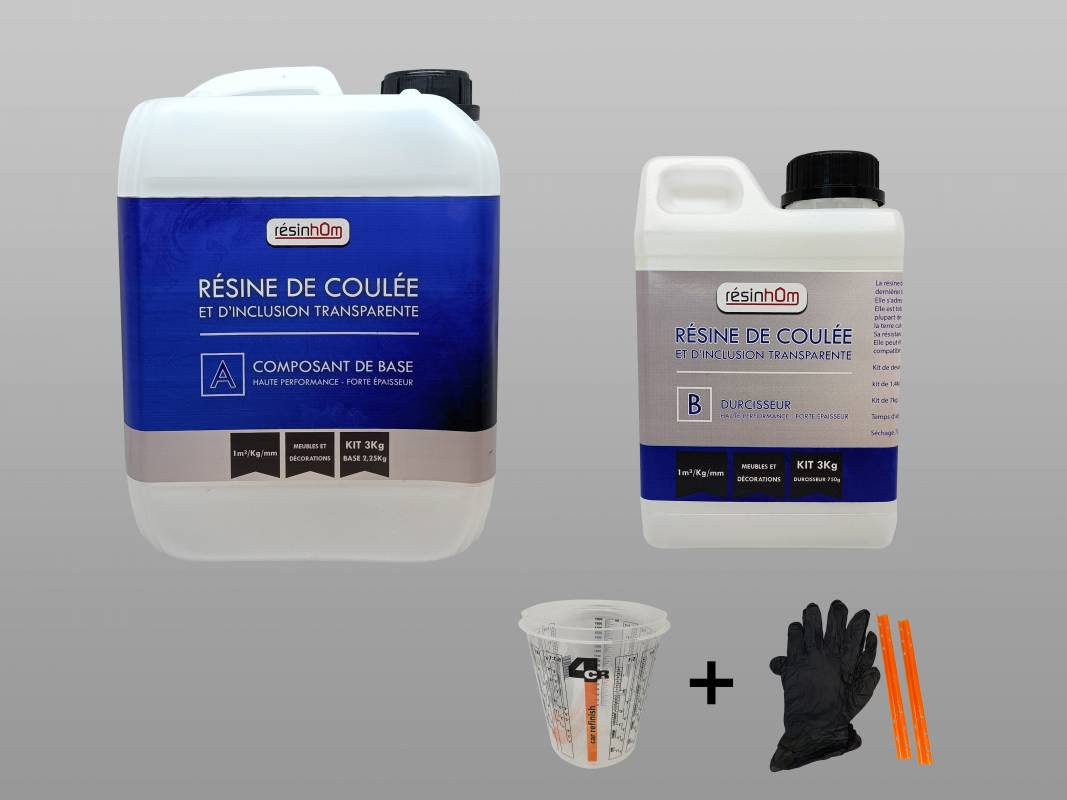 Kit table rivière epoxy 15 kg