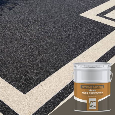 Résine pour moquette de pierre mono composant polyuréthane 