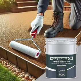 Vernis de finition pour kits moquette de marbre HOM'BADIGEON - 4kg