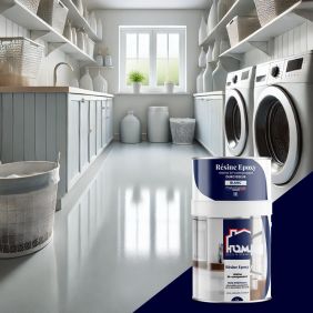 Résine époxy spécial sols intérieur -Blanc -Formule anti-UV-Non jaunissant