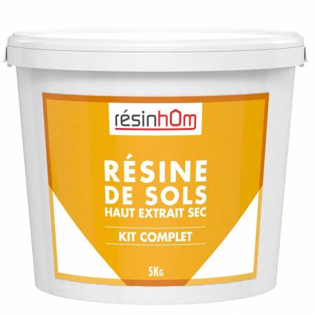 Résine de sols Haut extrait sec 100% résine 5kg pour 20M2