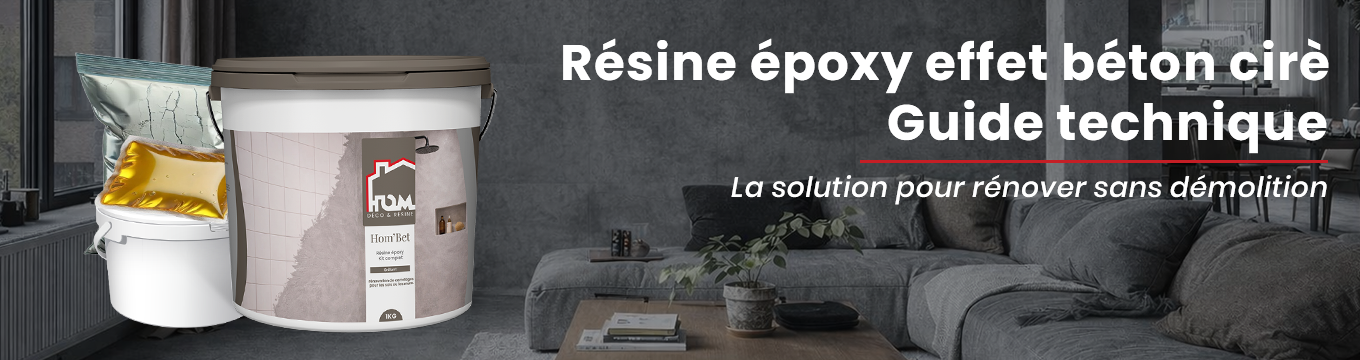 Résine époxy effet béton ciré
